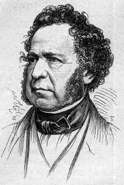 नोएल्स के पॉल ड्यूक का पोर्ट्रेट (1802-1885), फ्रांसीसी इतिहासकार और शिक्षाविद। 14 मार्च 1874 के "" ले मोंडे इलस्ट्र्रे "" एन ° 883 में उत्कीर्णन। द्वारा फ्रेंच स्कूल