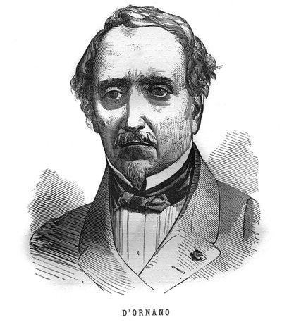 फिलिप एंटोनी डी'ऑर्नानो (1784-1863), मार्शल ऑफ एम्पायर का पोर्ट्रेट। "लेस इलस्ट्रेशन्स डी ल'आर्मी फ़्रैन्काइज़ डे १७८९ ए १८८०" में उत्कीर्णन द्वारा फ्रेंच स्कूल