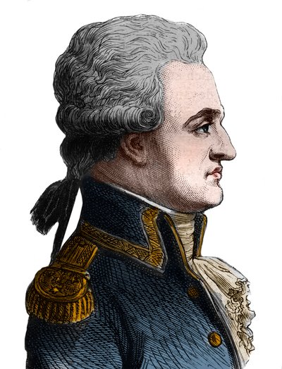पियरे चार्ल्स डी विलेन्यूवे का पोर्ट्रेट, फ्रांसीसी एडमिरल (1763-1806), उन्होंने ट्राफलगर की लड़ाई शुरू की, जो एक आपदा थी, और आत्महत्या के बाद - हेनरी मार्टिन द्वारा "फ्रांस का इतिहास" में द्वारा फ्रेंच स्कूल