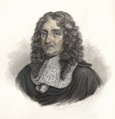 पियरे पॉल डी रिक्वेट (1604-1680) का पोर्ट्रेट, फ्रांसीसी इंजीनियर। "" उपयोगी पुरुषों के चित्र "" में द्वारा फ्रेंच स्कूल