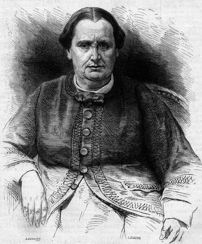 राजकुमारी एलिसा नेपोलियन बासीओची (1806-1869) का पोर्ट्रेट, नेपोलियन आई की भतीजी। 13 फरवरी 1869 के "ले मोंडे इलस्ट्रे" एन ° 618 में उत्कीर्णन। द्वारा फ्रेंच स्कूल