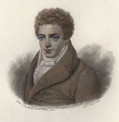 रॉबर्ट फुल्टन का पोर्ट्रेट (1765-1815), अमेरिकी इंजीनियर। "" उपयोगी पुरुषों के चित्र "" में द्वारा फ्रेंच स्कूल