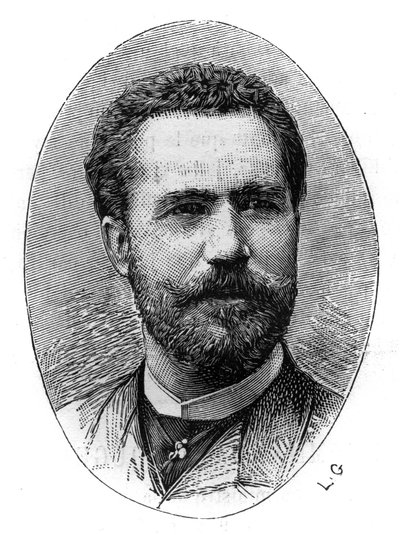 सेबस्टियन जूलियन गायरे गारजोन (1844-1890) का पोर्ट्रेट, स्पेनिश अवधि। "" ले मोंडे इलस्ट्रे "में उत्कीर्णन", 20 मार्च द्वारा फ्रेंच स्कूल