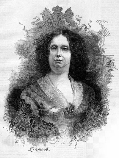 वुर्टेमबर्ग की सोफी फ्रेडरिक मैथिल्डे का पोर्ट्रेट (1818-1877), हॉलैंड की रानी। 16 जून 1877 के "" ले मोंडे इलस्ट्र्रे "" एन ° 1053 में उत्कीर्णन। द्वारा फ्रेंच स्कूल