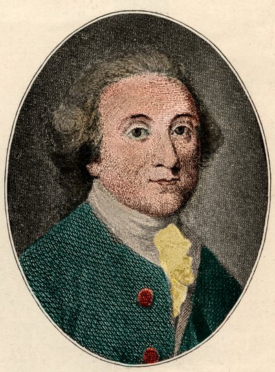 विलियम व्हाइटहेड का पोर्ट्रेट (अंग्रेजी कवि) (1715-1785)। द्वारा फ्रेंच स्कूल
