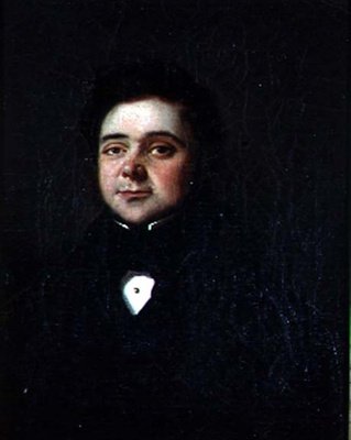 एक सज्जन का पोर्ट्रेट, c.1835 (कैनवास पर तेल) द्वारा फ्रेंच स्कूल