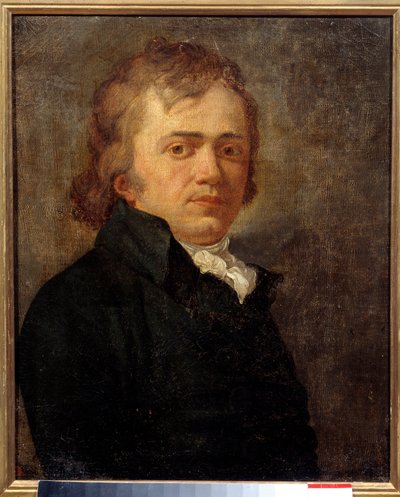 एक बार फ्रांसीसी शाही कवि आंद्रे चेनियर (1762-1794) के रूप में पहचाने जाने वाले मनुष्य के चित्र। बेनामी फ्रेंच पेंटिंग द्वारा फ्रेंच स्कूल