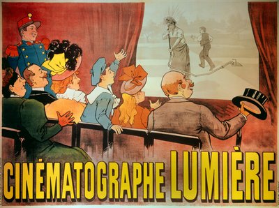 Lumiere भाइयों के छायाकार के लिए पोस्टर: "" L'Arroweur arrose "" 1895 में, Musee de l'Poster et de la Publicite, पेरिस - Lumière भाइयों के सिनेमैटोग्राफ के लिए पोस्टर: "" L'Arrowseur arrosé "" 1895 में, व द्वारा फ्रेंच स्कूल