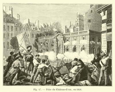 1848 में चेटो-बहू को लेते हुए द्वारा फ्रेंच स्कूल