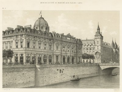 क्वाई डे ला काइट और फ्लावर वॉक, 1876 द्वारा फ्रेंच स्कूल