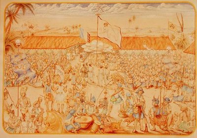 फ्रांसीसी दूतों के लिए दाहोमी के राजा द्वारा दिया गया स्वागत द्वारा फ्रेंच स्कूल