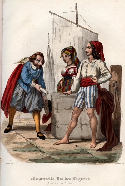 1647 में नेपल्स में स्पेनिश हैब्सबर्ग शासन के खिलाफ विद्रोह द्वारा फ्रेंच स्कूल