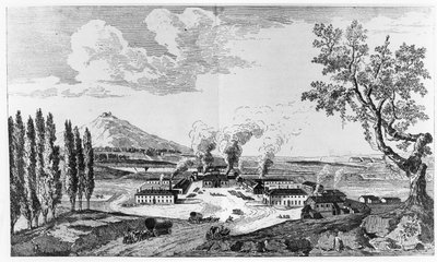 1787 में Le Creusot में रॉयल फाउंड्री द्वारा फ्रेंच स्कूल