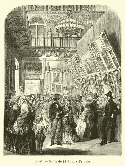 1849 Tuileries में सैलून द्वारा फ्रेंच स्कूल