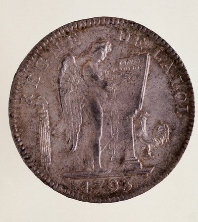 सिल्वर फ्रेंच ईसीयू (स्कड), फ्रेंच रिपब्लिक (1793-1804) द्वारा फ्रेंच स्कूल