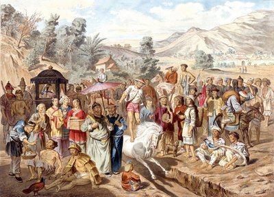 दक्षिण चीन: सिन चेउ फू में सैन्य स्नातक परीक्षा। 1866-1868 के वर्षों के दौरान इंडोचाइना की अन्वेषण यात्रा का एटलस, एफ. गेमिएर द्वारा संपादित द्वारा फ्रेंच स्कूल