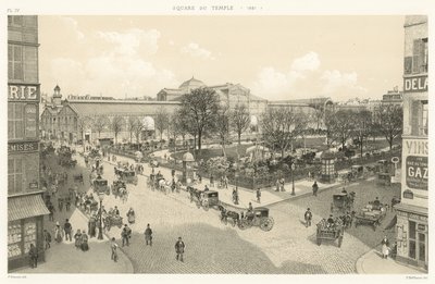 स्क्वायर डू टेम्पल, 1881 द्वारा फ्रेंच स्कूल