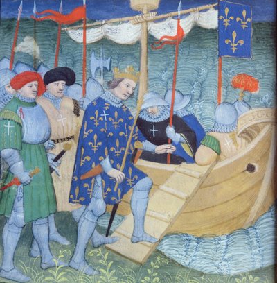Crusades के लिए तैयार सेंट लुइस द्वारा फ्रेंच स्कूल
