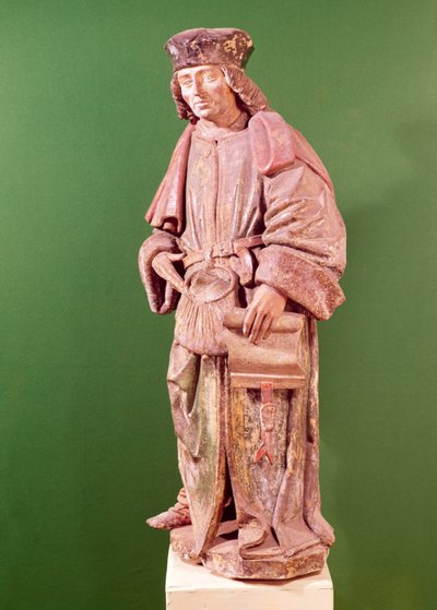 सेंट यवेस डी ट्रेगुइयर (1253-1303), सेंट मार्टिन के चर्च, एमिएन्स (लकड़ी) से द्वारा French School