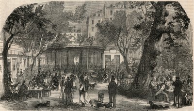 19वीं शताब्दी में पेरिस में शेवाल ब्लैंक की मुहर - एडमंड टेक्सियर 1852 द्वारा "झांकी-डी-पेरिस" में उत्कीर्णन द्वारा फ्रेंच स्कूल