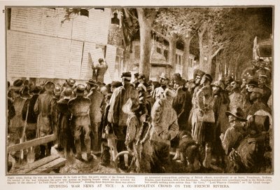 नाइस में युद्ध समाचार का अध्ययन: फ्रेंच रिवेरा, 1914-19 पर एक कॉस्पैजियन क्राउड द्वारा फ्रेंच स्कूल