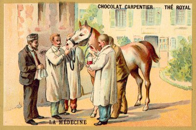 घोड़े से खून लेना (क्रोमोलिथो) द्वारा फ्रेंच स्कूल