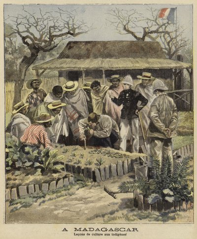 शिक्षण मूल निवासी कृषि तकनीक, मेडागास्कर, 1897 द्वारा फ्रेंच स्कूल