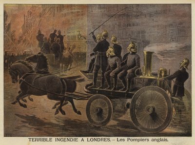 लंदन में भयानक आग, 1897 द्वारा फ्रेंच स्कूल