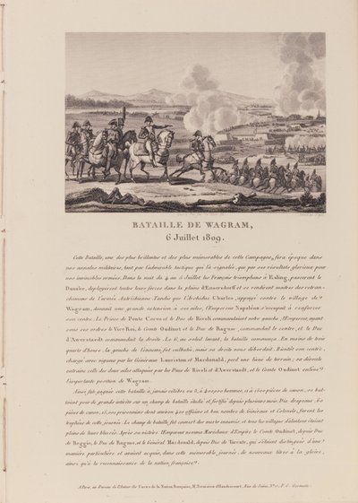 6 जुलाई 1809 को विग्राम की लड़ाई (लिथो) द्वारा फ्रेंच स्कूल