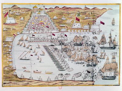 27 अगस्त 1816 को एंग्लो-डच बेड़े द्वारा अल्जीयर्स की बमबारी द्वारा फ्रेंच स्कूल