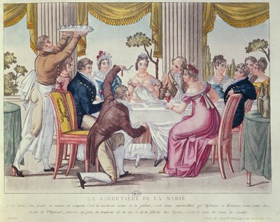 द ब्राइड्स गार्टर, c.1820 द्वारा फ्रेंच स्कूल