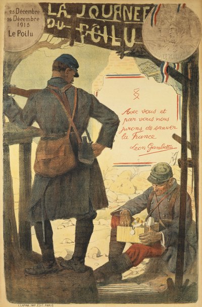 द डे ऑफ द पोइलू, 25 वां -26 दिसंबर 1915, 1915 द्वारा फ्रेंच स्कूल