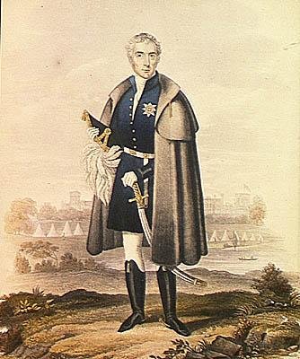 ड्यूक ऑफ वेलिंगटन (1769-1852) (कलर लिथो) द्वारा फ्रेंच स्कूल