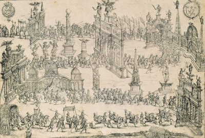 हेनरी चतुर्थ का प्रवेश (1553-1610) ल्योन में, 4 सितंबर 1595 द्वारा फ्रेंच स्कूल