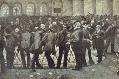 पेरिस में प्रसिद्ध कूड़ेदान, c.1885 द्वारा फ्रेंच स्कूल