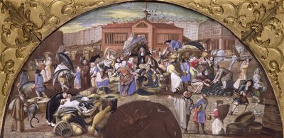 लेस हॉल में मछली बाजार, c.1660 द्वारा फ्रेंच स्कूल