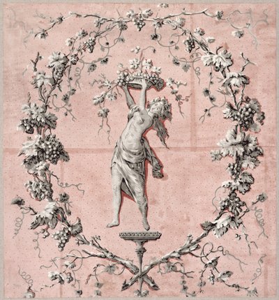 चार मौसम: शरद ऋतु, c.1785 (वॉलपेपर) द्वारा फ्रेंच स्कूल