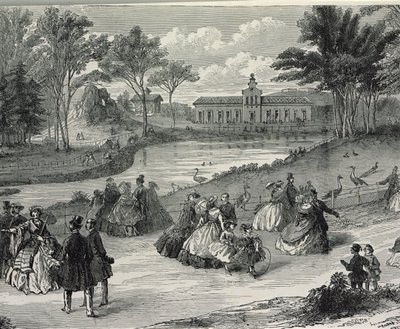 जार्डिन डीक्लैमेटेशन, पेरिस, 1855 (बीडब्ल्यू उत्कीर्णन) द्वारा फ्रेंच स्कूल