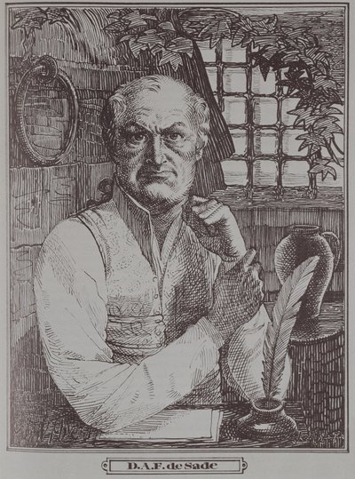 जेल में Marquis de Sade (1740-1814) द्वारा फ्रेंच स्कूल