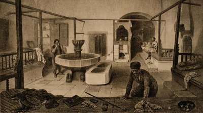 टैटार बाथ का विश्राम कक्ष, पब। अगस्टे ब्रायू द्वारा द्वारा फ्रेंच स्कूल