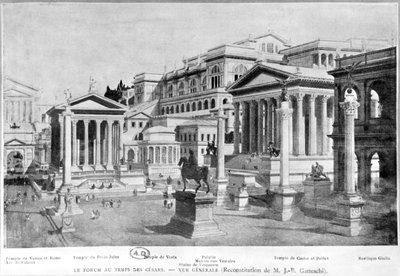 रोमन फोरम ऑफ़ एंटिक्विटी, Giambattista Gatteschi का पुनर्निर्माण द्वारा फ्रेंच स्कूल