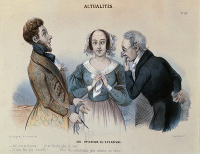 स्क्विंट ऑपरेशन, c.1840 द्वारा फ्रेंच स्कूल