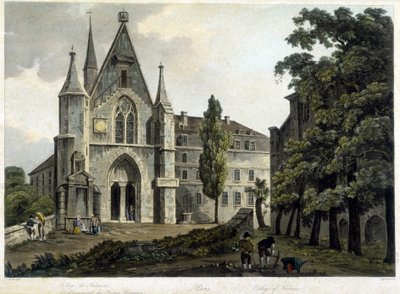1804 के आसपास नवरे कॉलेज का चैपल (पॉलिटेक्निक स्कूल)। द्वारा फ्रेंच स्कूल