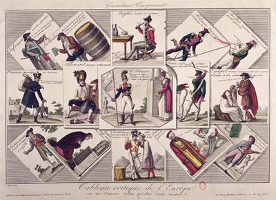 यूरोप के विभिन्न लोग, c.1810 द्वारा फ्रेंच स्कूल