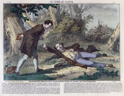 ट्रॉटमैन ने 1869 में वाटविलर के जंगल में जीन किन्क को जहर दिया द्वारा फ्रेंच स्कूल