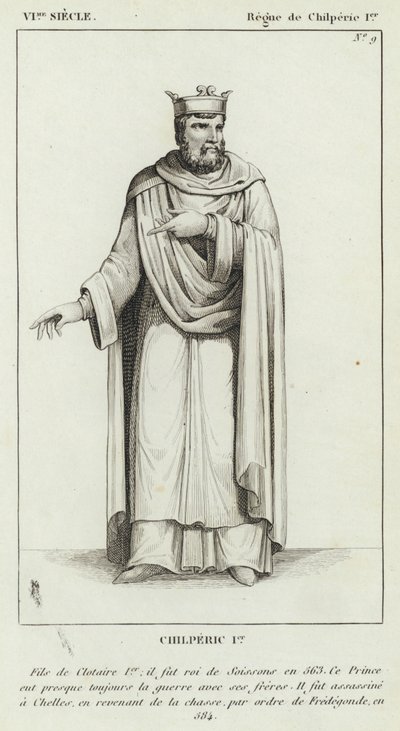 छठी शताब्दी, चिलपेरिक ईर का शासन, चिल्परिक इयर (उत्कीर्णन) द्वारा फ्रेंच स्कूल
