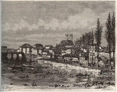 वर्दुन - ब्रिटनी में मोरबिहान - वीए माल्ट-ब्राउन द्वारा "इलस्ट्रियस फ्रांस: भूगोल, इतिहास, सांख्यिकीय प्रशासन" में उत्कीर्णन। १८८४ द्वारा फ्रेंच स्कूल