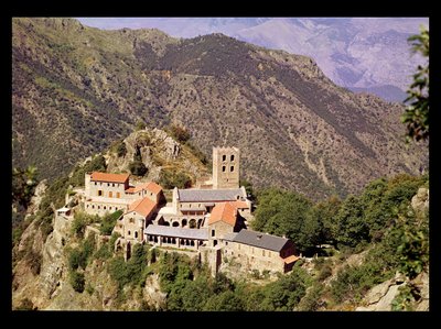 सेंट मार्टिन डु कैनिगौ के अभय का दृश्य द्वारा फ्रेंच स्कूल