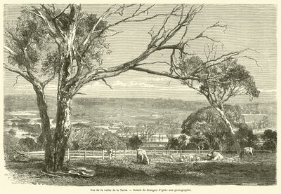 Vue de la vallee de la Yarra (उत्कीर्णन) द्वारा फ्रेंच स्कूल
