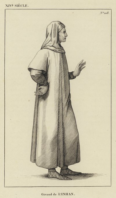 XIV सदी, Giraud de l'Inhan (उत्कीर्णन) द्वारा फ्रेंच स्कूल